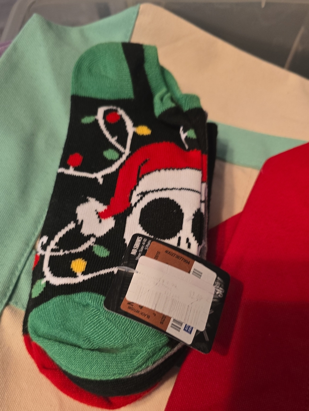 Nightmare Before Christmas Holiday No-Show Socks. 5 Pairs